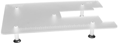 Nähwelt Flach Nähmaschinentisch für Pfaff (Expression Serie, Performance, Creative Vision und Creative Sensation I/II) - Acrylglas mit einfachem Unterbau - 600 mm x 400 mm