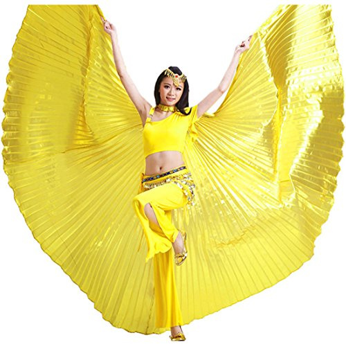 Ailes d’Isis Calcifer® - pour Danse du Ventre égyptienne - Costume pour Noël, Grandes fêtes, doré