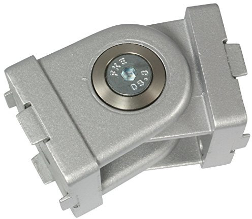 Gelenk 30x30 Nut 8 Zinkdruckguss alufarbig lackiert'