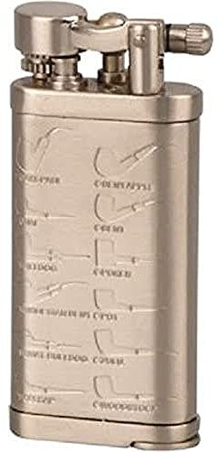 Passatore Leonard Briquet à pipe en nickel satiné avec pipe et boîte cadeau