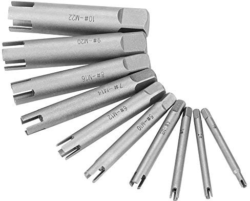 Gebrochener Gewindebohrer aus Schnellarbeitsstahl Gebrochener Schraubenabzieher Schraubenabzieher A B C 3 Optionales Set(10Pcs)