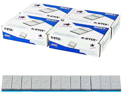 Stix Självhäftande Balanseringsvikter för Aluminiumfälgar 60g 12x5g 200st | Pulverlackerad, bred tejp, för professionell däckmontering