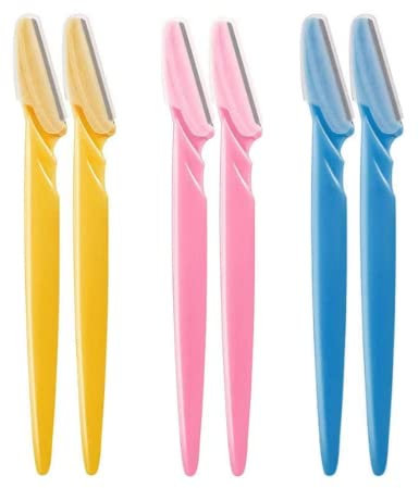 6 Stück Augenbrauenrasierer, Augenbrauen Rasierer Trimmer, Eyebrow Razor, Gesicht Rasiermesser, Augenbrauen Rasierklingen Shaper Rasier, für Damen und Männer