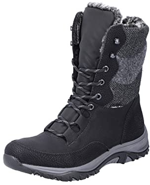 Rieker Femme M9643 Bottes de Trekking, Combinaison Noire, 43 EU