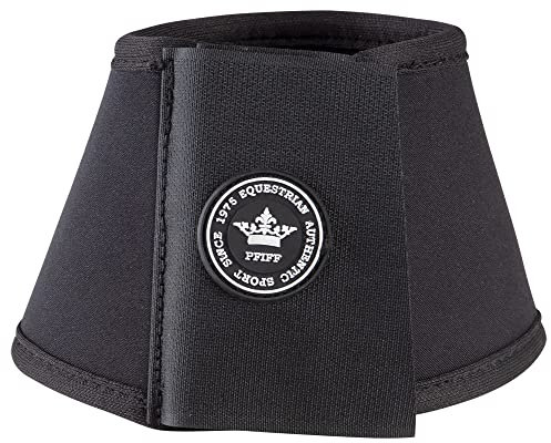 PFIFF 102998 Springglocken, mit Klettverschluss aus Neopren, 1 Paar Schwarz XL