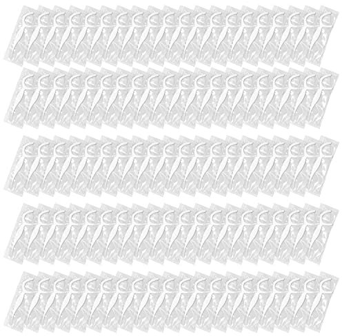 100 Stück Zahnseidenpicks, Zahnseide, Zahnstocher, Zahnseidenpicks, Kunststoff-Zahnstochersticks, tragbare Zahnseidenharfe zum Zähneputzen (einzeln verpackt)