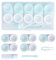 xianynow 5 Piezas Fundas para Lentes de Contacto Estuche Portátil para Lentes de Contacto Cajas Lentes de Contacto y Pinzas, Solución para Lentes de Contacto y Usar Palo