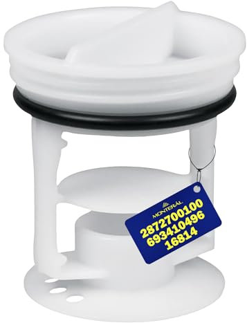 Flusensieb Waschmaschine für Ablaufpumpe mit dem Originalcode 2872700100 für Arçelik für Beko 693410496 für Smeg WM WMB WME WMP WTE WNF - Garantie 10 Jahre - MONTERAL