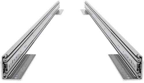 BRASOM Schwerlastauszug Bodenmontage - 2 Stück, 500mm, Auszugsschienen 250kg, 20 inch, Heavy Duty Schubladen Schienensystem, Kugellager