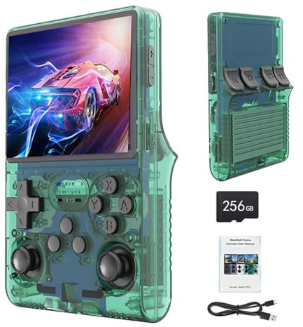 VEGAMED 28000 Retro Games Handheld Game Console, 3.5 inch Mini HD IPS Screen Retro Console, 3800mAh Large Capacity, Built-in 256G Card, Support HDMI and TV Output