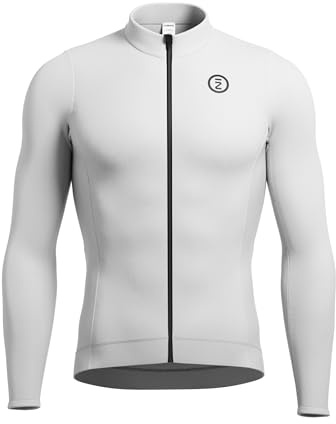 INBIKE Maglia Ciclismo Uomo Invernale Giacca Bici Invernale in Pile Antivento Aderente Silm Fit per MTB Bici da Strada Running