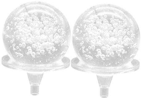 ULTECHNOVO 2 Pièces Ornements de Fontaine d'eau Qui coulent Fontaine à Billes Cristal Transparent