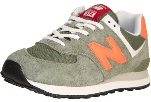 New Balance 574 Sneaker Trainer Schuhe (Dark Olive, EU Schuhgrößensystem, Erwachsene, Numerisch, M, 45)