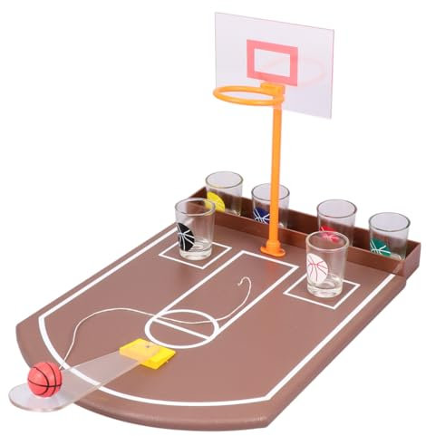 Toyvian 1Satz Creative Desktop Basketball Trinkspiel Lustiges Bar für Partys und Spieleabende für Indoor Spaß und Geselligkeit mit Freunden
