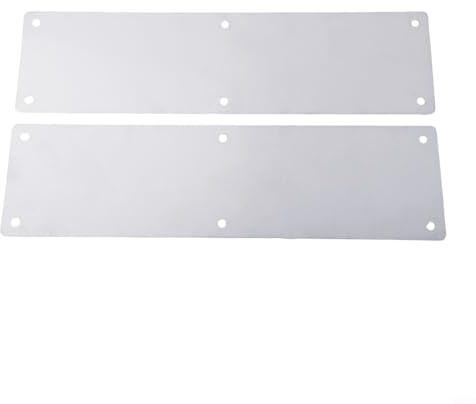 Honseadek Placa de empuje de acero inoxidable para uso interior o exterior, protege contra arañazos, rozaduras y daños, se adapta a cualquier puerta delantera o trasera oscilante