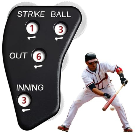 Baseball Counter Clicker, Baseball Domare Clicker Balls Outs Innings Tally | Domare för baseball Softball domare Poänghållning Bärbar ABS Polymer Liten storlek Lätt att bär