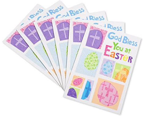 American Greetings Religious Easter Cards with Envelopes, Peace of Christ (6-Count)