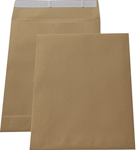 1000 St. C4 Faltenversandtaschen braun Stehboden und 40 mm Falte 130 gr. Kuvert 229x324x40 mm Haftklebend Briefumschläge HK Briefhüllen