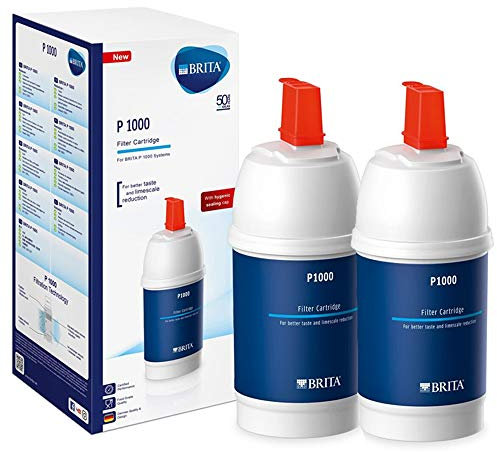 P1000 - 2 filtros de agua Brita, cartucho de recambio original para grifo de cocina