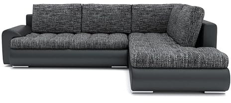 Wohnlandschaft Tokio V mit Schlaffunktion! Best Wohnlandschaft! Eckcouch mit Bettkasten! HIT! (LAWA 17 + Soft 11 RECHTS)