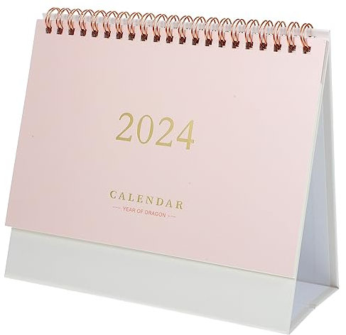 NUOBESTY Tischkalender 2023–2024 Tischkalender 18 Monate Wandkalender Kalenderplaner 2024 Kalender Für Büro Zuhause