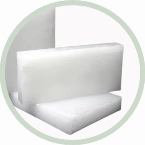 Voll Raffiniert Paraffinwachs I Kerzenwachs für Kerzen gießen | Platten | Geruchlos | Weiß (5, Kilogramm) Verwendung für Kerzen gießen- Eigene Kerzen herstellen- Ideal für Duftkerzen und DIY Kerzen