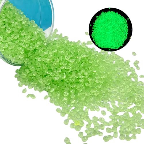 Pietre Decorative,4000 Pezzi Pietre da Giardino,Pietre Luminose,Pietre Luminose da Giardino,Ciottoli Luminosi Pietre Fluorescenti,Pietre Decorative Aquascape,per Vasi Sassi Decorazioni Balcone,Verde