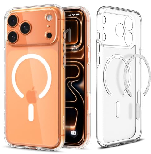 Spigen Ultra Hybrid MagFit Case for iPhone 17 Pro, MagSafe Compatible Phone Cover [Anti-Yellowing] [Military-Grade Drop Protection] - Frost White