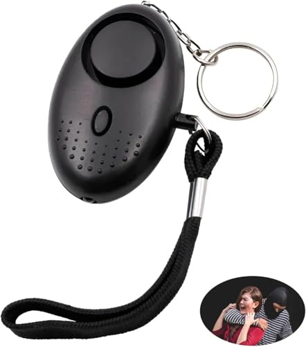 Personal Attack Alarm Keyring 130decibell Panic Alarm with LED Torch, Personal Safety Device for Women, Children, Elderly, Compact Emergency Siren for Travel, Commuting & Daily Use
