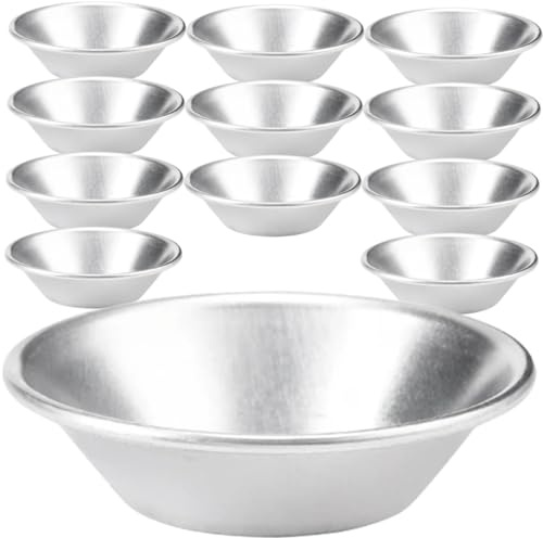 DECORNIJIA Moules À Tartelettes En Acier Inoxydable 7 Cm X 7 Cm X 1.8 Cm Lot De 12 Moules À Muffins AntiadhéSifs Pour PâTisserie Maison Et Professionnelle