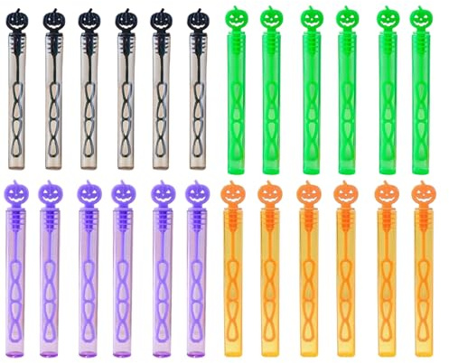 Nudorpn Lot de 24 bâtons à Bulles de Savon pour - Jouet Pratique - Accessoire de fête pour Les Tout-Petits - Activités de Plein air - Noël, Anniversaire, Pâques