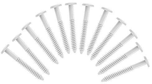 Exterior Solutions Vinyl Shutter Fastener Spike Loks for Installing Decorative Exterior Vinyl Shutters (Paintable)