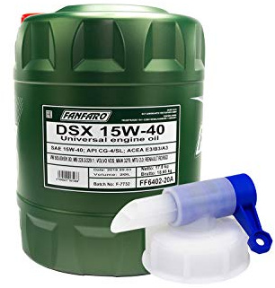 Motoröl FANFARO DSX 15W-40 API CG-4 SL 20 Liter inkl. Auslasshahn