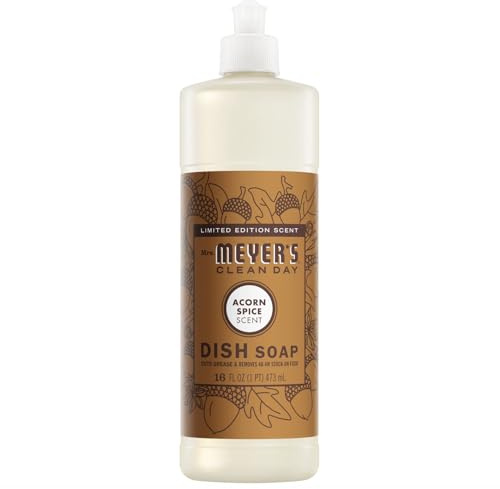 MRS. MEYER'S CLEAN DAY Dish Soap Acorn Spice, 16 Fl Oz