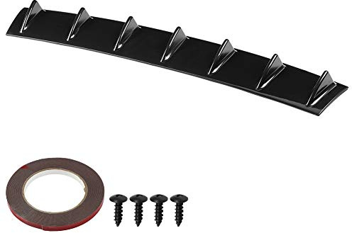 Bil bakre stötfångare spoiler, bakspoiler hajfena diffuser Universal spoiler bil bakre stötfångare chassi hajfena spoiler vinge läpp diffuser (L)