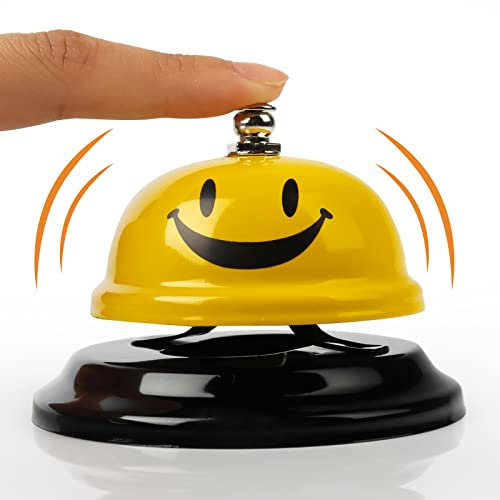 Gxhong Tischglocke Tischklingel Glocken Hotel Rezeptionsklingel Zähler Schreibtisch Essensglocke Glocken Restaurant für Küche Restaurant Hotel Bar Porter, 1PCS