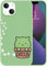 MAYCARI Case Green for iPhone 13 mini, Cute Cartoon Cat Cactus Full Protective Liquid Silicone Soft TPU Rubber Protective Phone Cover with Soft Microfiber Lining for iPhone 13 mini(Men&Women)