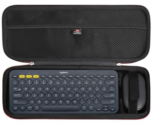 FBLFOBELI Hard Case for Logitech K380, M355 Wireless Keyboard and Pebble Mouse Combo (Case Only)