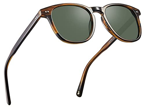 CARFIA Polarised Sunglasses Mens 100% UV Protection Square Street Style Driving Fishing