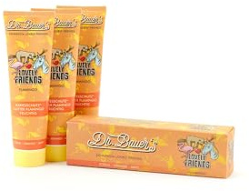 Dr. Bauer's Lovely Friends tandkräm för barn med magisk, 3 x 90 ml | Vegan tandvård med xylitol mot karies, lekfull rengöring kul för barn från 2 år