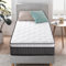 Zinus - Matratze 90 x 190 cm, Höhe 25 cm, Hybrid-Matratze aus Memory-Schaum, hohe Belastbarkeit, Ultra-atmungsaktiv, langlebig und hautfreundlich, Matratze für Erwachsene und Kinder, entworfen in