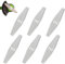 XoeLLe 6 Stück Rasentrimmer Messer, Ersatzmesser Rasentrimmer, Freischneider Messer, Motorsense Messer, Rasentrimmer-Klingen aus Metall, Rasenmäher Ersatz-Sägeblatt zum Schneiden von Grasblatt