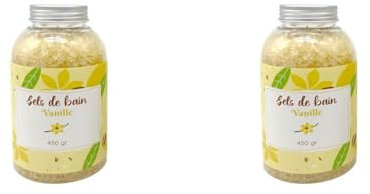 Sel de bain 450 grs - Senteur Vanille (Lot de 2)