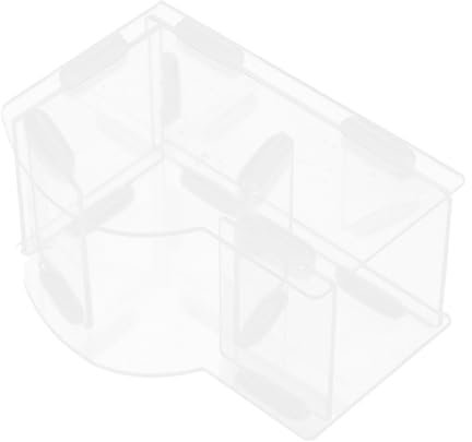 SUPVOX Hamster Food Box Hedgehog Food Dispenser Automatic Hamster Feeder Clear Food Dispenser Rabbit Feed Bowl Mice Food Bowl Food Dispenser for Hamsters Bird Feeder Transparent Acrylic