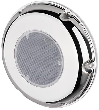 SEAFLO Solar Powered Ventilator Fan – 900 Cubic Ft/h Airflow, 1.2W Solar Panel, Waterproof, Low Noise, Intake & Exhaust Blades for Boats, RVs, Trailers (Stainless Steel with Battery and Switch)