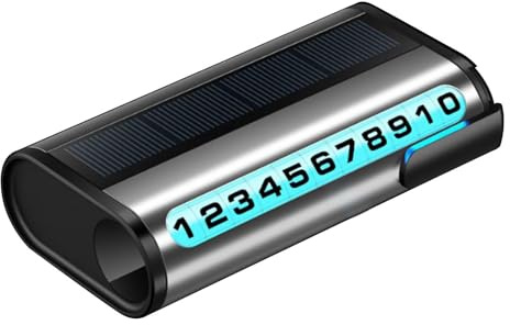 Tillfällig parkeringsplatta för bil – Ca R tillfälligt stoppskylt | telefonnummer display parkeringskort | LED par king number prydnad instrumentbräda för bil