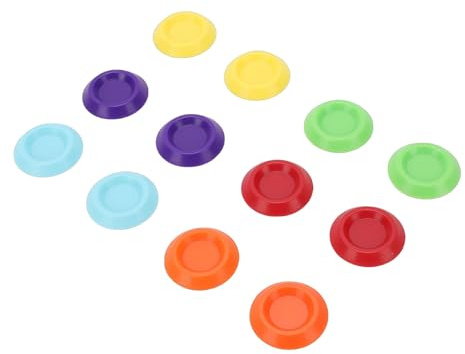Qcwwy Plato de Comida Pequeño de 12 Uds, Plato de Agua de Plástico para Dragón Barbudo, Cuenco de Alimentación de Cangrejo Ermitaño, Ideal para Lagartos y Pequeños Invertebrados