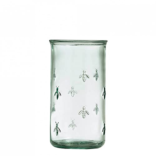 Grehom Recycled Glass Beer Glasses (Set of 2) - Bee (575ml) Large