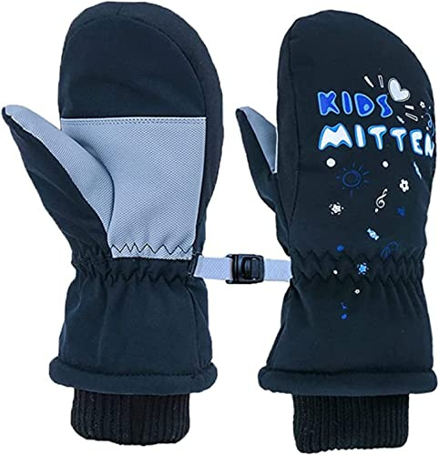 FAYHIJUN Kids Mitten Boys Girls Winter Waterproof Cold Weather Warm Snow Ski Gloves for Baby Girl Boy outdoor 2-9 Age…