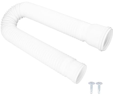 Prolunga Flessibile per Grondaia, Estensione di Scarico per Grondaia, Set di Prolunghe per Tubo Pluviale per la Maggior Parte dei Pluviali, Adatto a Tetti, Grondaie e Drenaggio Esterno (Bianco)